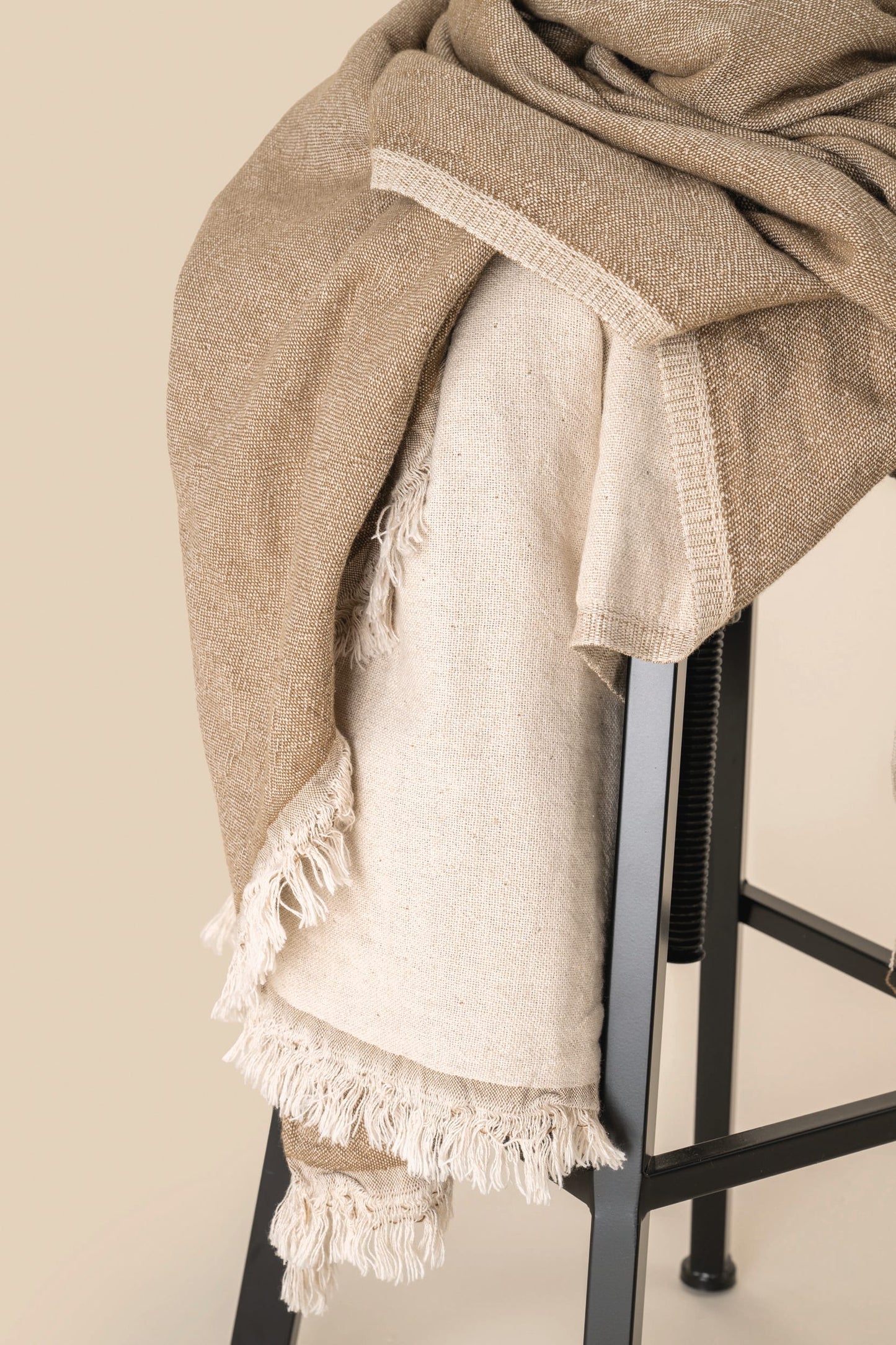 FOU02 - fouta telo mare in cotone e lino
