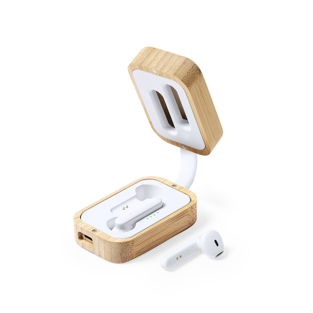 AUR01 - auricolari wireless minimal in custodia soft earth