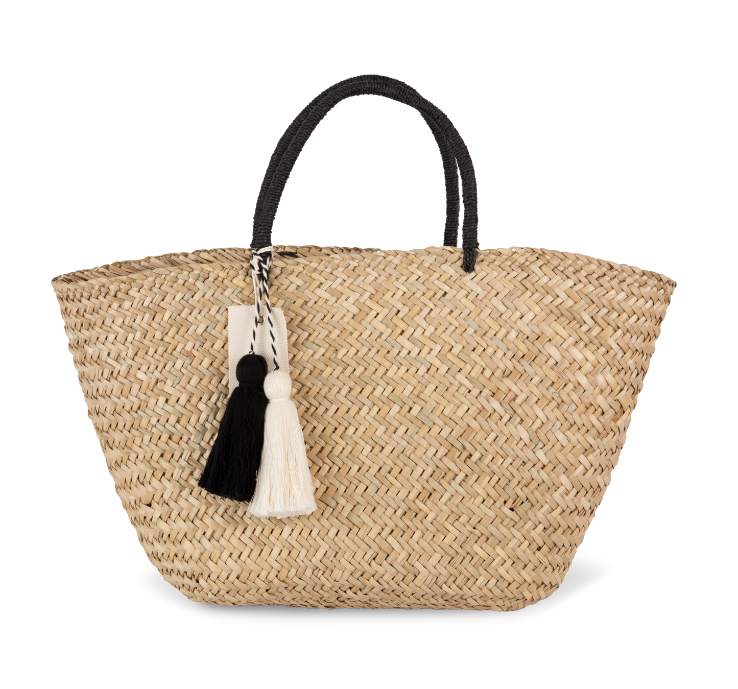 BOR01 - Borsa cesta in paglia naturale
