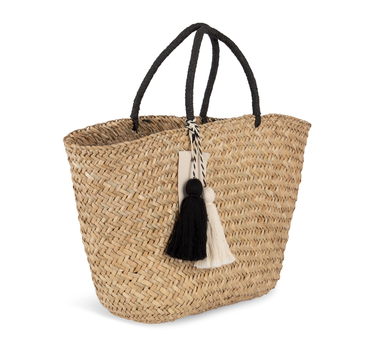 BOR01 - Borsa cesta in paglia naturale