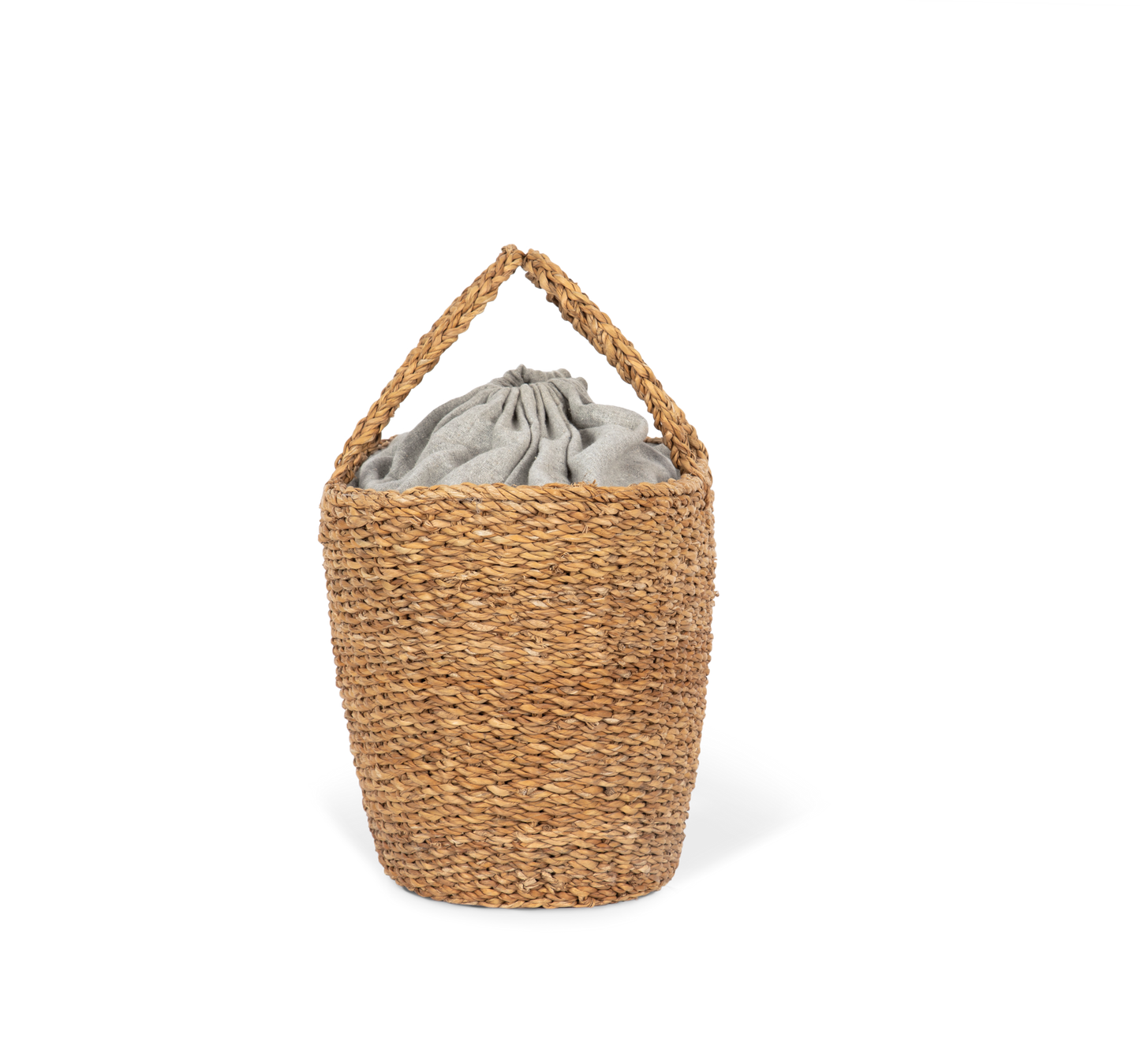 Borsa cesta intrecciata a mano in alga marina: artigianalità e stile naturale