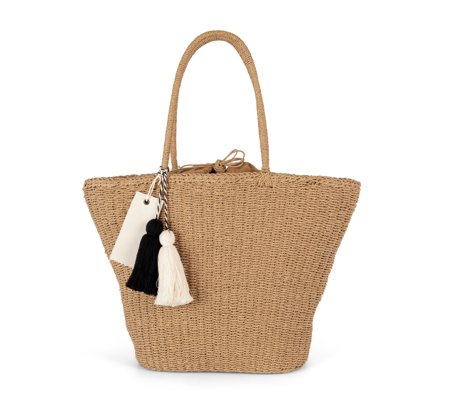 Borsa shopping a spalla in fibra di carta: stile naturale e praticità quotidiana