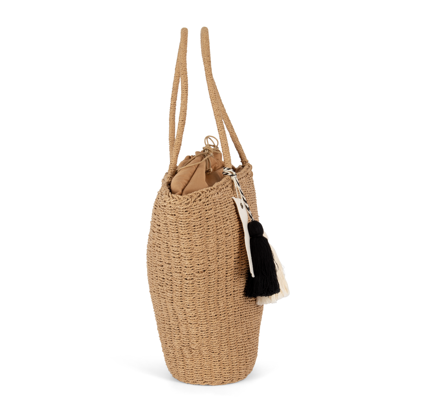 Borsa shopping a spalla in fibra di carta: stile naturale e praticità quotidiana