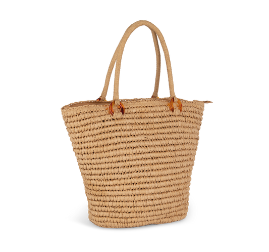 Borsa cesta Grand Voyage in fibra vegetale: eleganza naturale per ogni occasione
