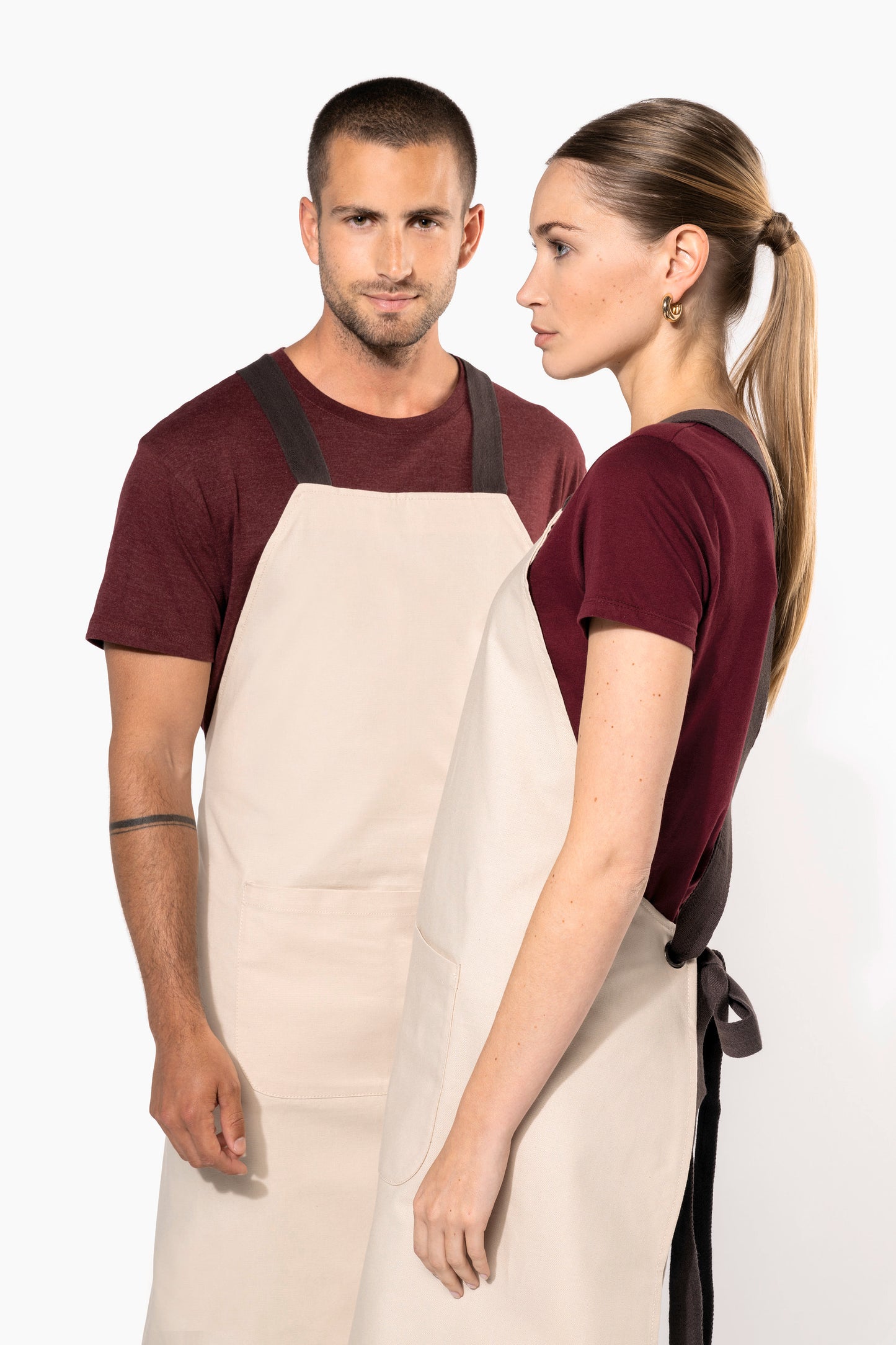 GRE01 - Grembiule Professionale in Canvas di Cotone Pesante Regolabile