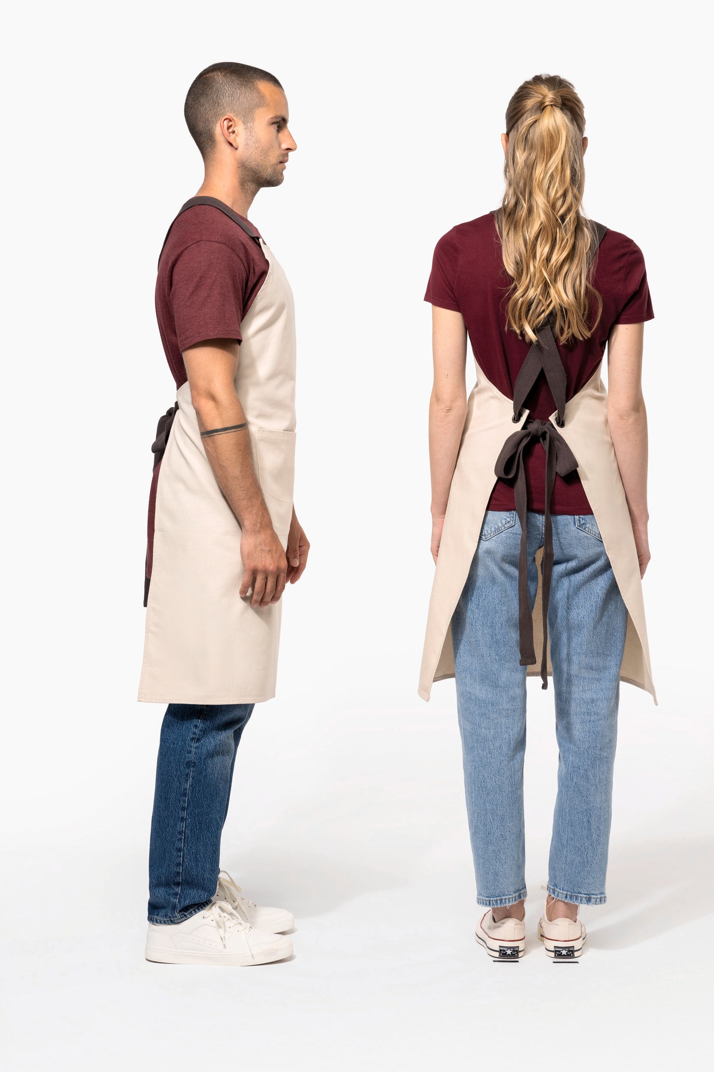 GRE01 - Grembiule Professionale in Canvas di Cotone Pesante Regolabile