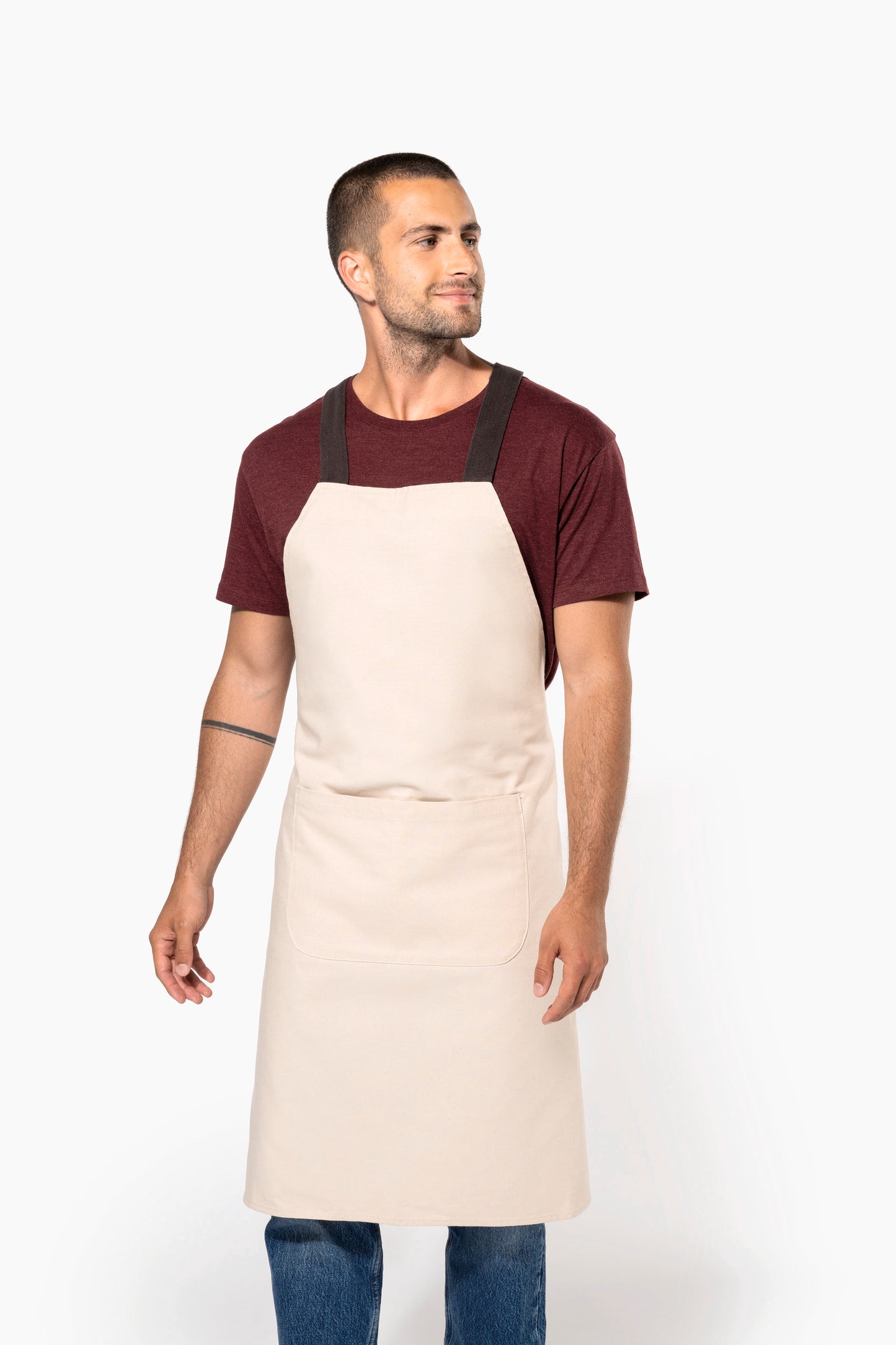 GRE01 - Grembiule Professionale in Canvas di Cotone Pesante Regolabile