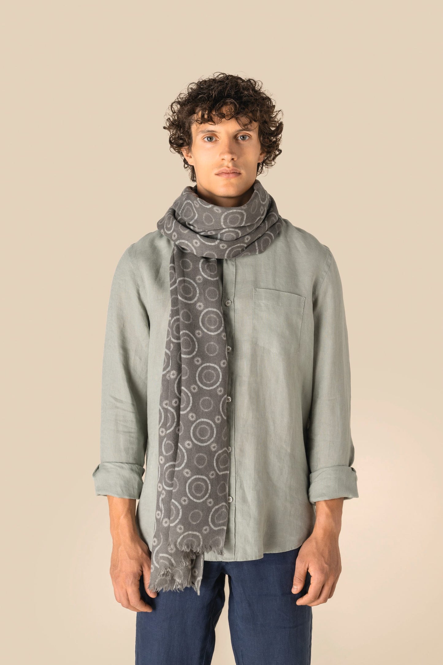 SCI01 - sciarpa elegante in pura lana vergine