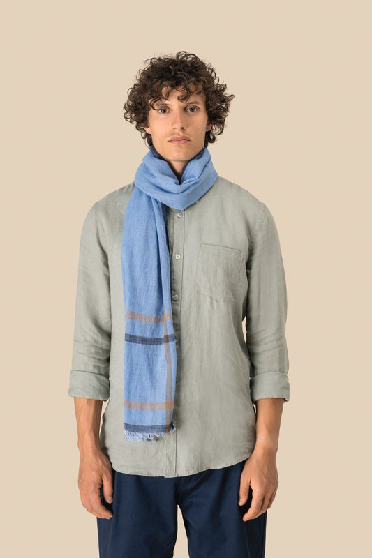 SCI04 - Sciarpa passe-partout in fine cotone naturale
