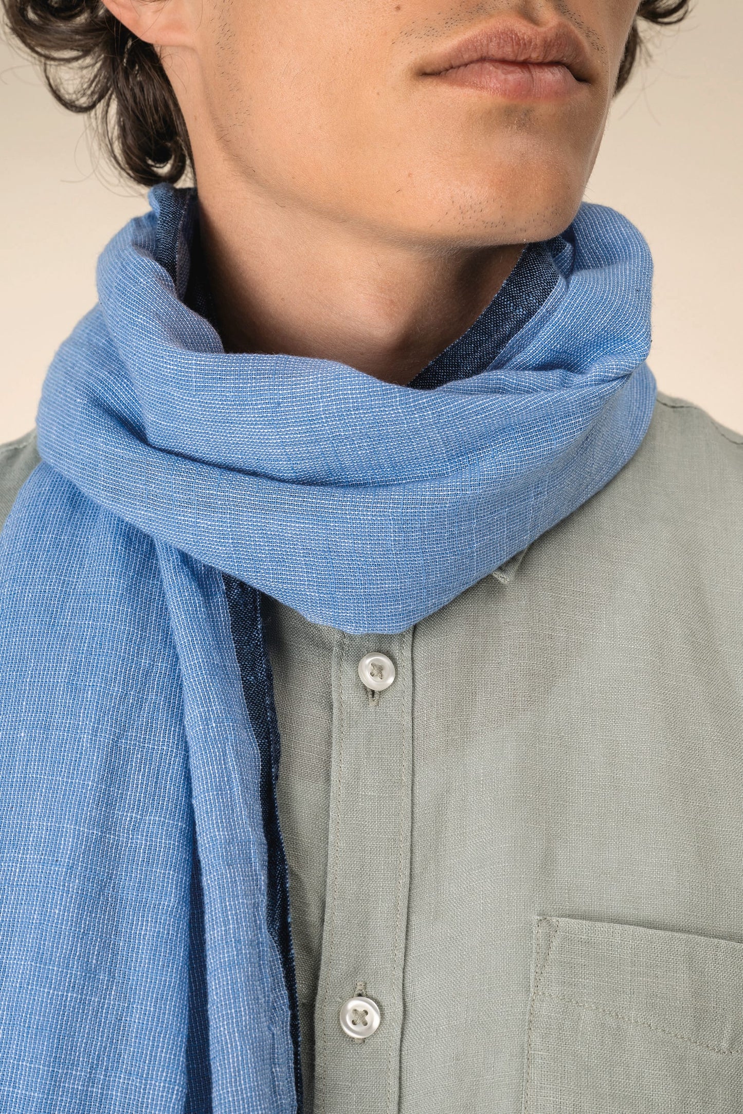 SCI04 - Sciarpa passe-partout in fine cotone naturale