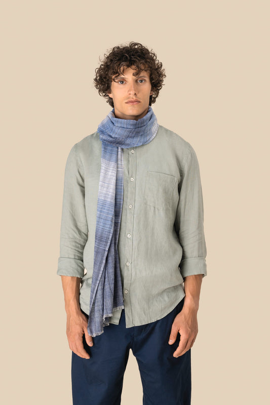 SCI08 - Sciarpa passe-partout in fine cotone naturale