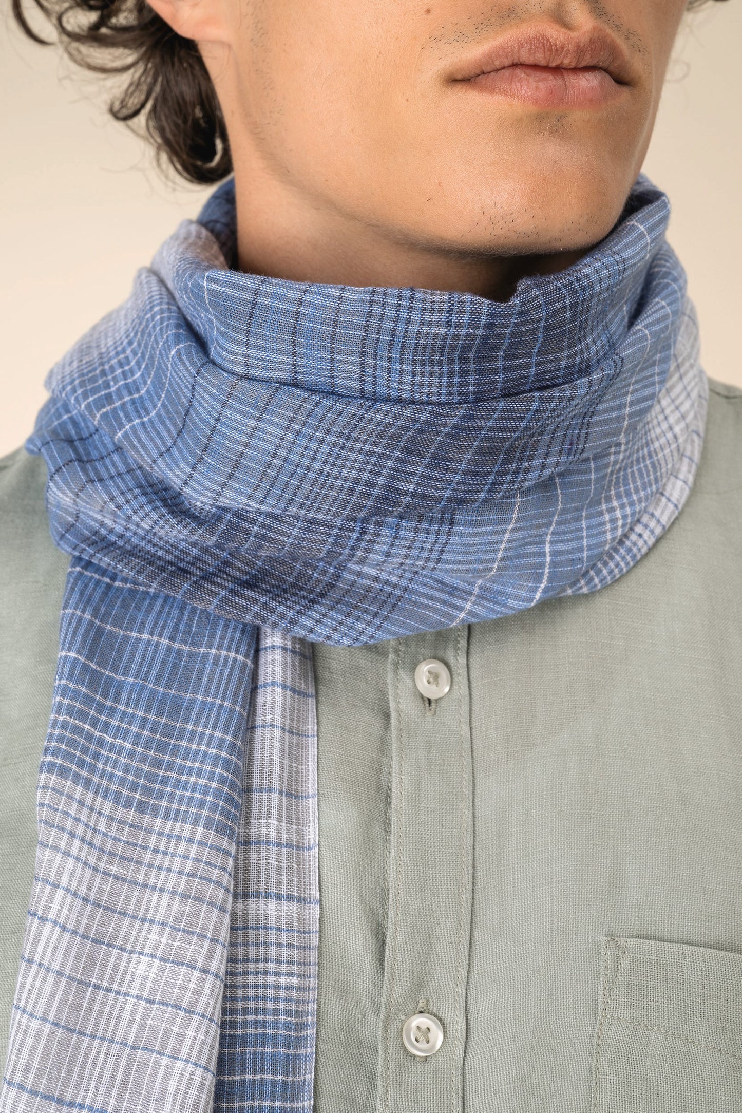 SCI08 - Sciarpa passe-partout in fine cotone naturale