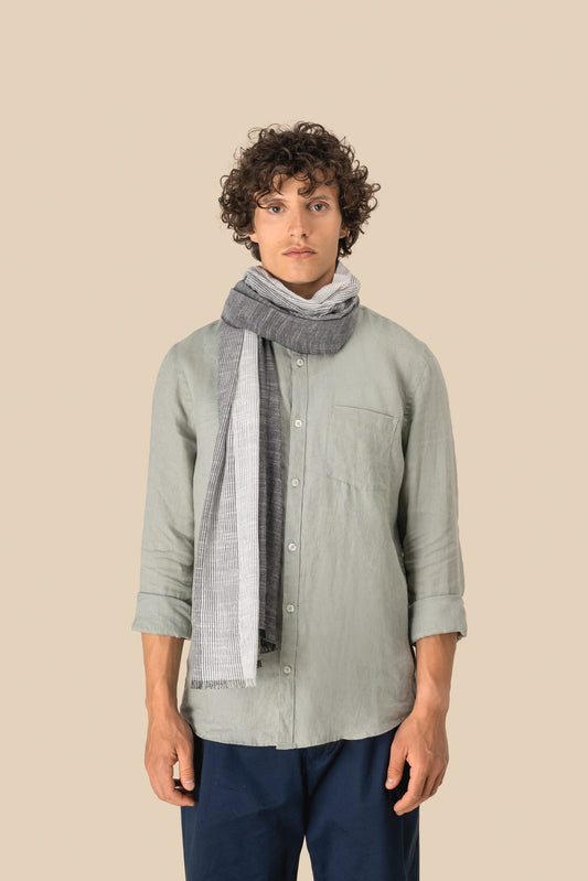 SCI09 - Sciarpa passe-partout in fine cotone naturale