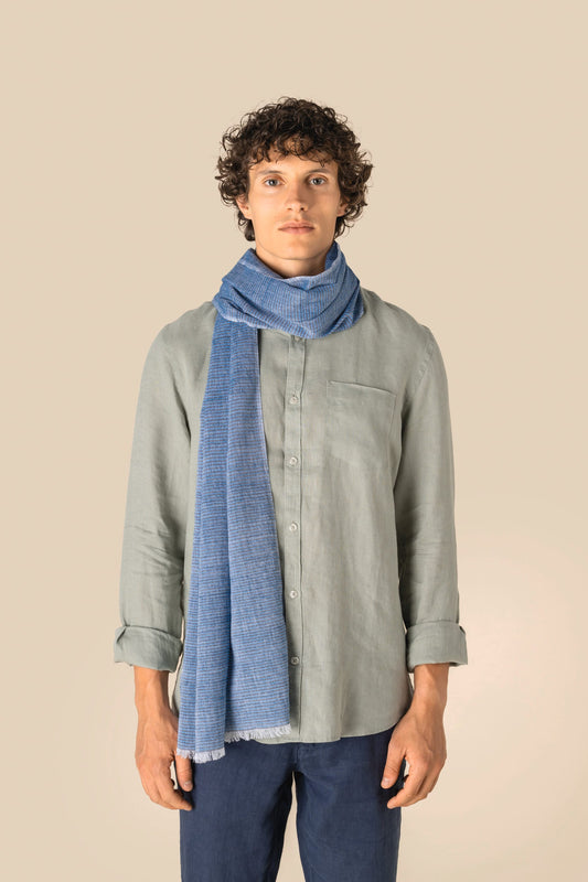 SCI17 - Sciarpa passe-partout in fine cotone naturale