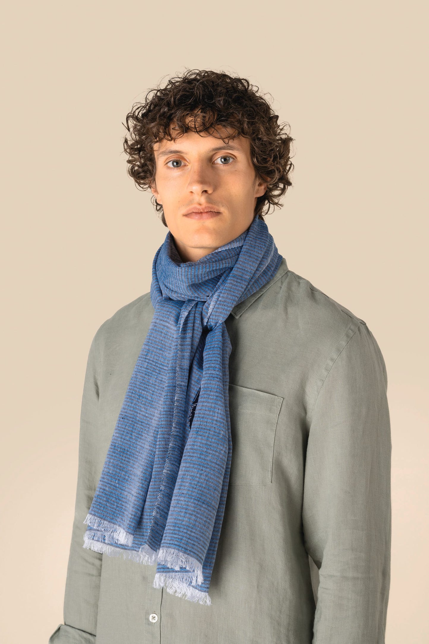 SCI17 - Sciarpa passe-partout in fine cotone naturale