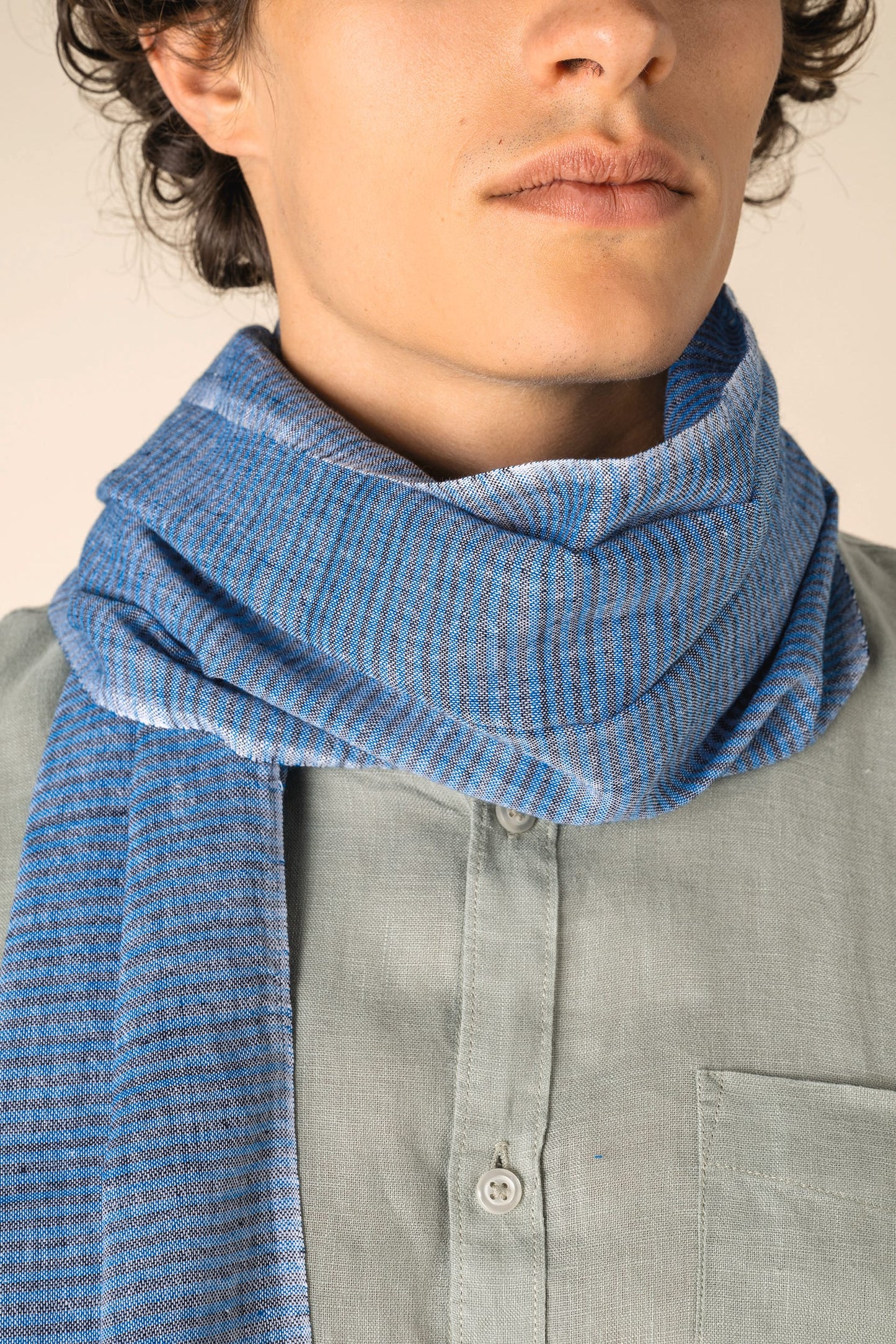 SCI17 - Sciarpa passe-partout in fine cotone naturale